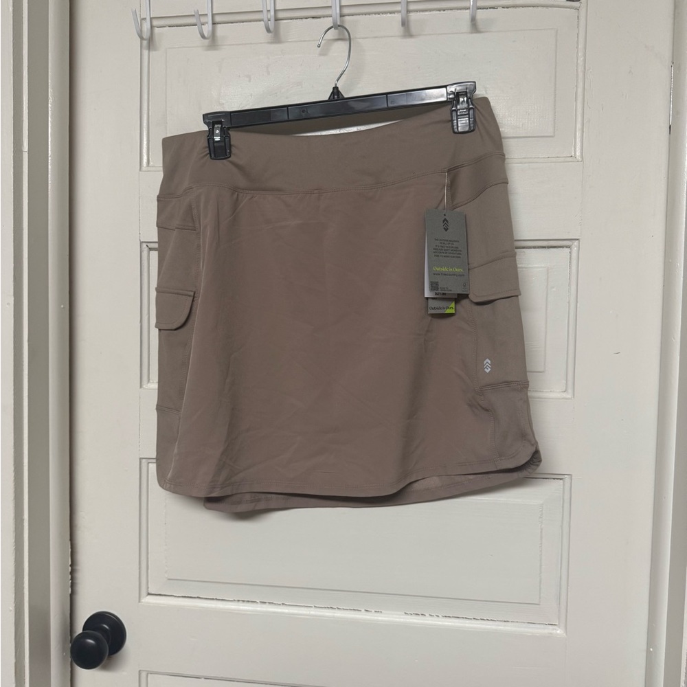 Free Country Taupe Athletic Skort with Cargo Pocket